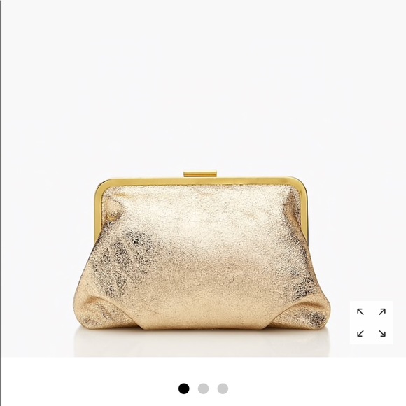 J. Crew Bags Jcrew Gold Metallic Clutch Bag Nwt Poshmark